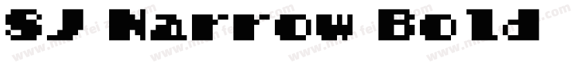 SJ Narrow Bold 常规True Type字体转换